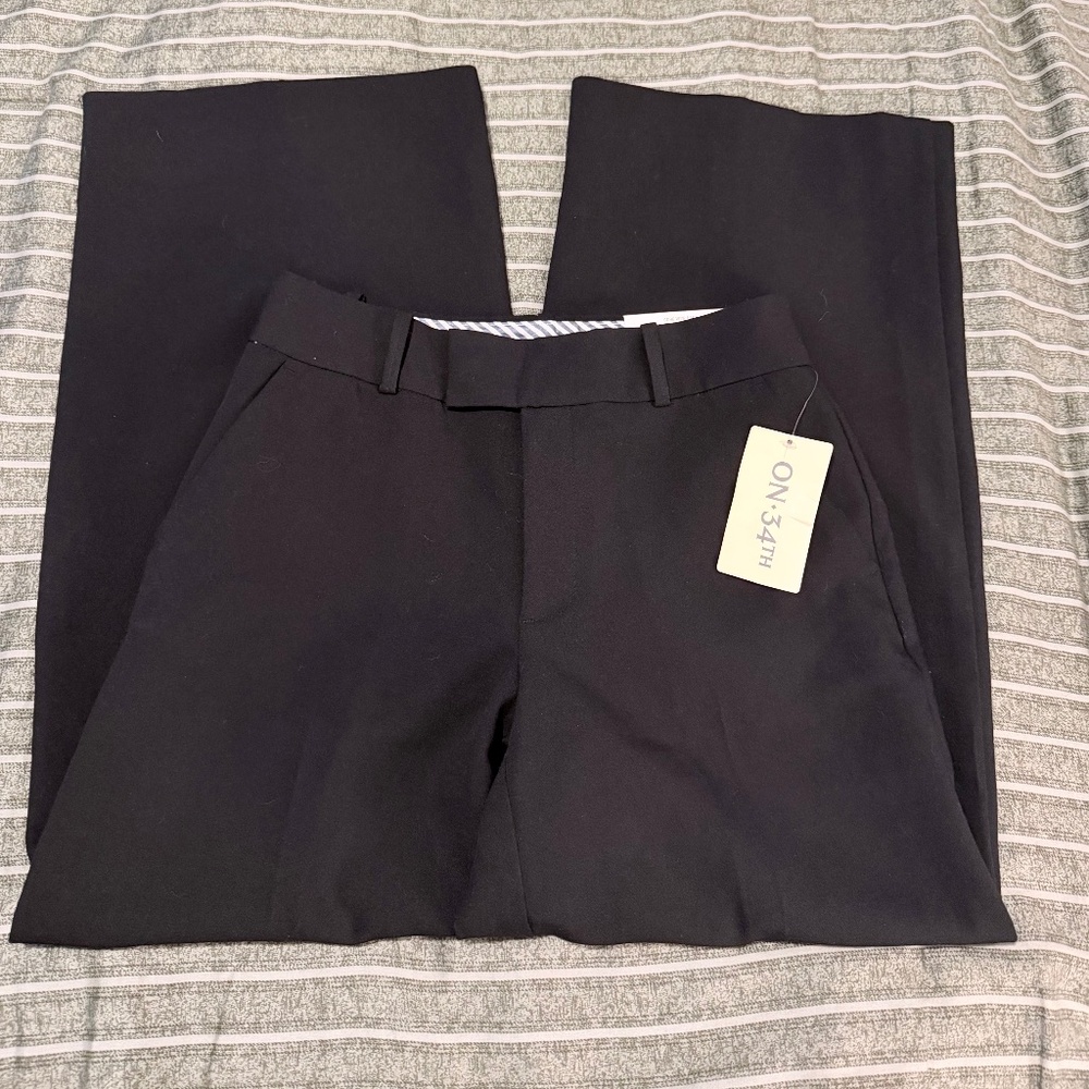 ON 34th Black High Rise Slacks
